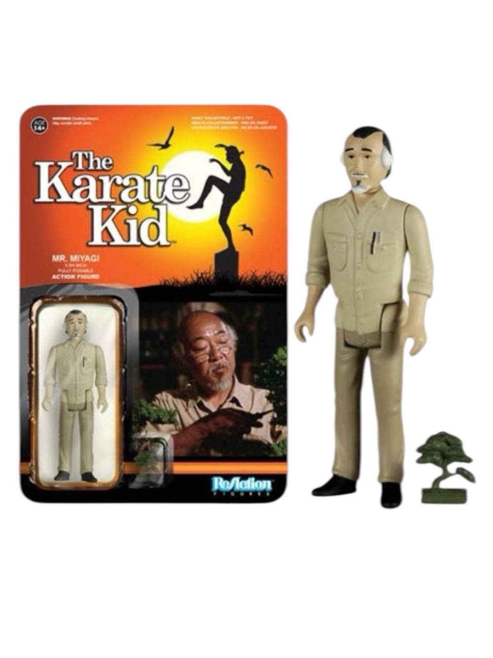 The Karate Kid - Mr. Miyagi Action Figure by Funko ReAction - NWT